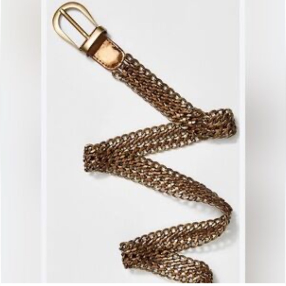 Free People Friday Iβm In Love Metal Chain Belt NWT